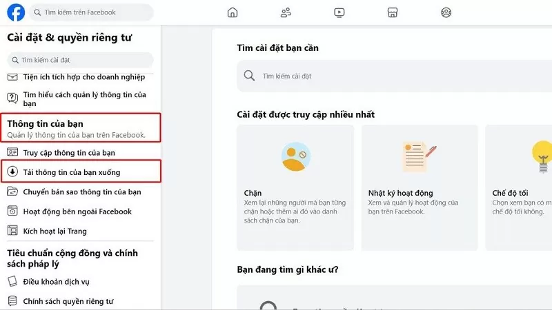 Khôi phục ảnh đã xóa trên Facebook với vài thao tác đơn giản Khôi phục ảnh đã xóa trên Facebook với vài thao tác đơn giản