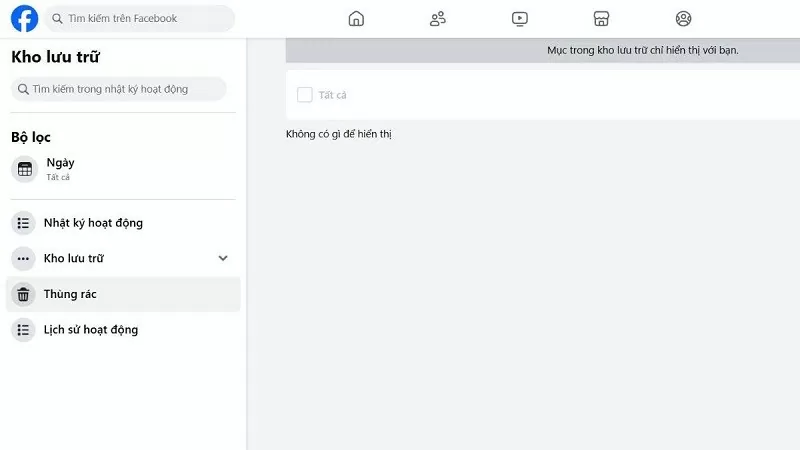 Khôi phục ảnh đã xóa trên Facebook với vài thao tác đơn giản Khôi phục ảnh đã xóa trên Facebook với vài thao tác đơn giản