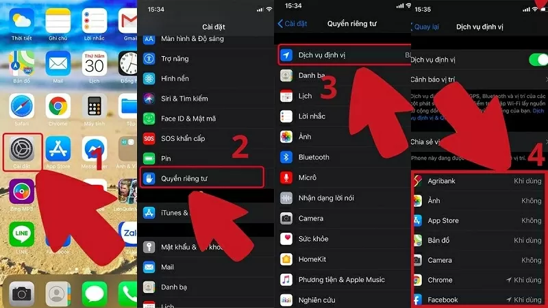 Cách bật định vị trên iPhone nhanh và đơn giản nhất Cách bật định vị trên iPhone nhanh và đơn giản nhất