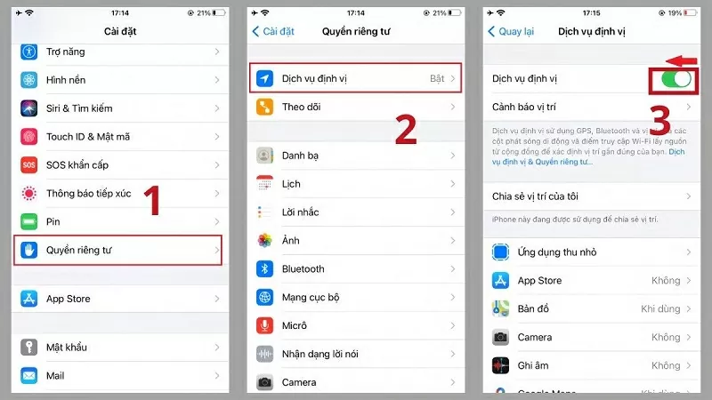 Cách bật định vị trên iPhone nhanh và đơn giản nhất Cách bật định vị trên iPhone nhanh và đơn giản nhất