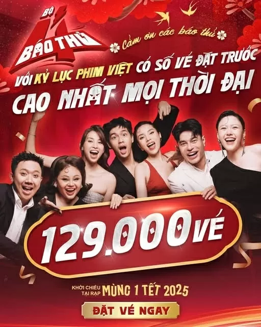 'Bộ tứ báo thủ' - phim Việt chiếu rạp có lượng vé đặt trước công chiếu cao nhất mọi thời đại 'Bộ tứ báo thủ' - phim Việt chiếu rạp có lượng vé đặt trước công chiếu cao nhất mọi thời đại