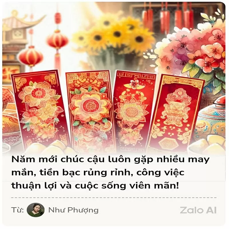 Gửi lời chúc ý nghĩa bằng thiệp Tết AI trên Zalo cực đơn giản Gửi lời chúc ý nghĩa bằng thiệp Tết AI trên Zalo cực đơn giản