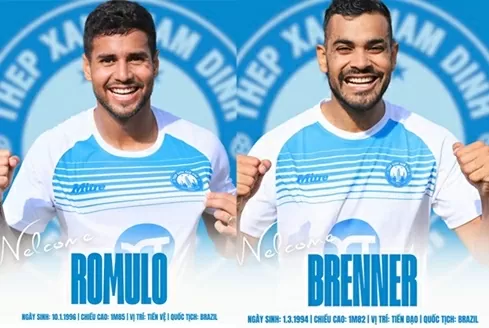CLB Nam Định chiêu mộ hai ngoại binh công Brazil thay Xuân Son CLB Nam Định chiêu mộ hai ngoại binh công Brazil thay Xuân Son