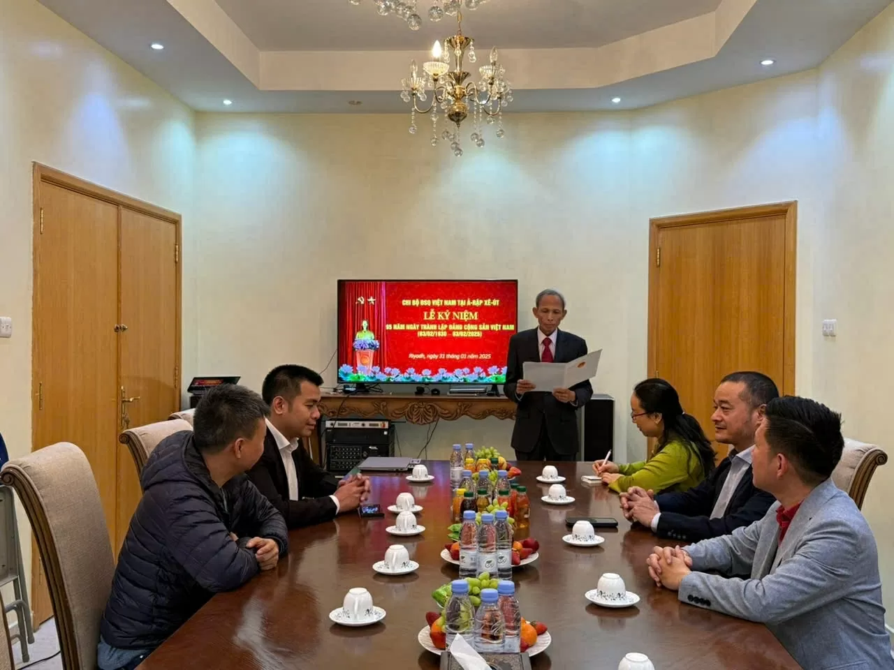 Đại sứ quán Việt Nam tại Saudi Arabia tổ chức Lễ kỷ niệm 95 năm Ngày thành lập Đảng Cộng sản Việt Nam Đại sứ quán Việt Nam tại Saudi Arabia tổ chức Lễ kỷ niệm 95 năm Ngày thành lập Đảng Cộng sản Việt Nam