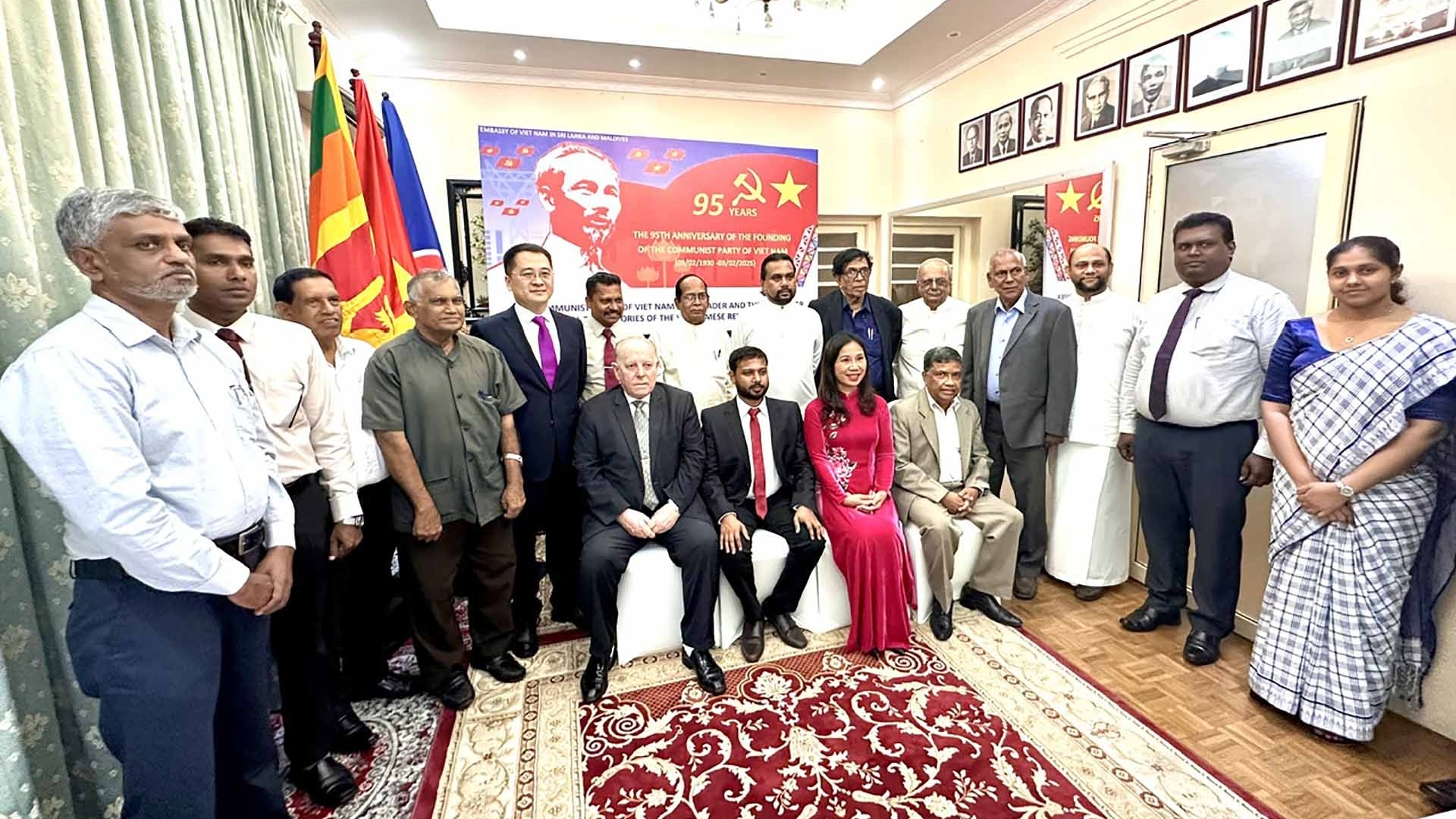 Đại sứ quán Việt Nam tại Sri Lanka tổ chức Lễ kỷ niệm 95 năm ngày thành lập Đảng Cộng sản Việt Nam