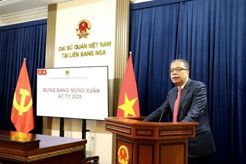 Đại sứ quán Việt Nam tại Liên bang Nga tổ chức Lễ kỷ niệm 95 năm ngày thành lập Đảng Cộng sản Việt Nam Đại sứ quán Việt Nam tại Liên bang Nga tổ chức Lễ kỷ niệm 95 năm ngày thành lập Đảng Cộng sản Việt Nam