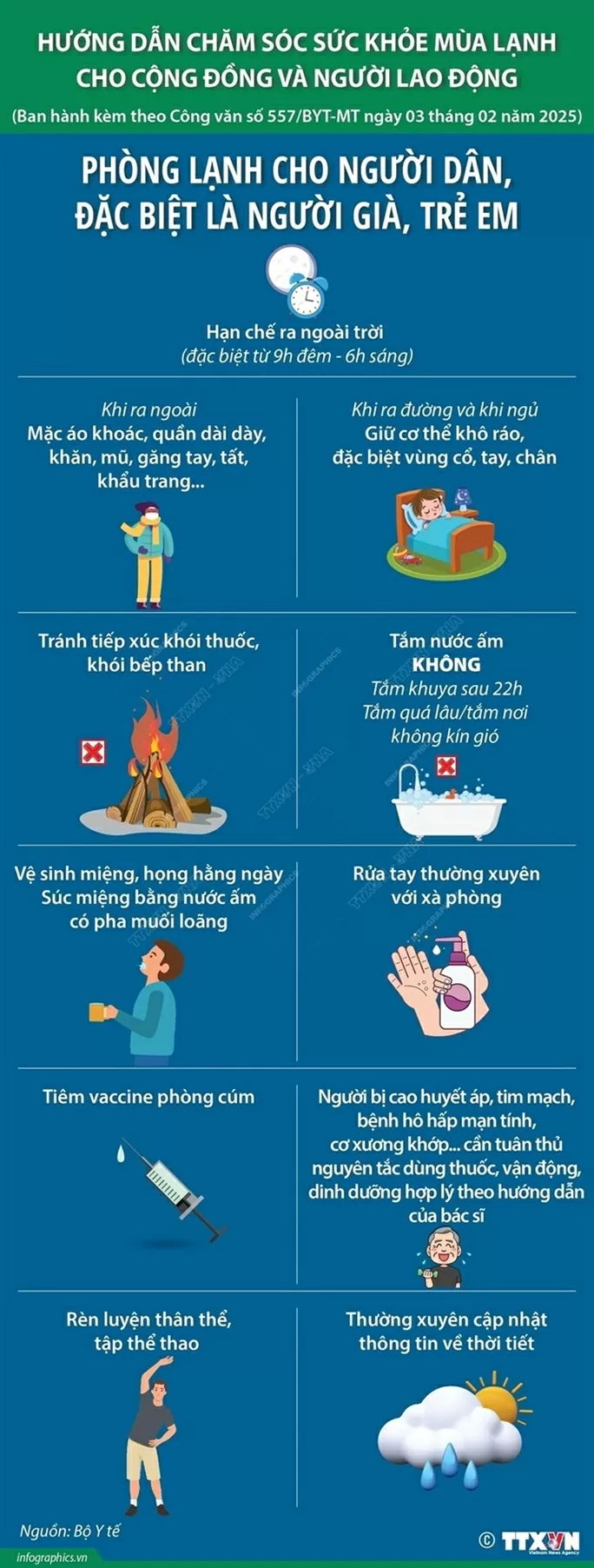 Hướng dẫn chăm sóc sức khỏe mùa lạnh Hướng dẫn chăm sóc sức khỏe mùa lạnh