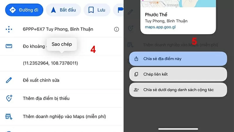 Cách lấy tọa độ trên Google Maps bằng điện thoại, máy tính cực đơn giản Cách lấy tọa độ trên Google Maps bằng điện thoại, máy tính cực đơn giản