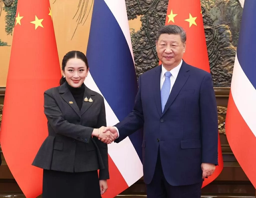 Thủ tướng Thái Lan Paetongtarn Shinawatra gặp Chủ tịch Tập Cận Bình tại Bắc Kinh. Ảnh: Tân Hoa Xã Thủ tướng Thái Lan Paetongtarn Shinawatra gặp Chủ tịch Tập Cận Bình tại Bắc Kinh. Ảnh: Tân Hoa Xã