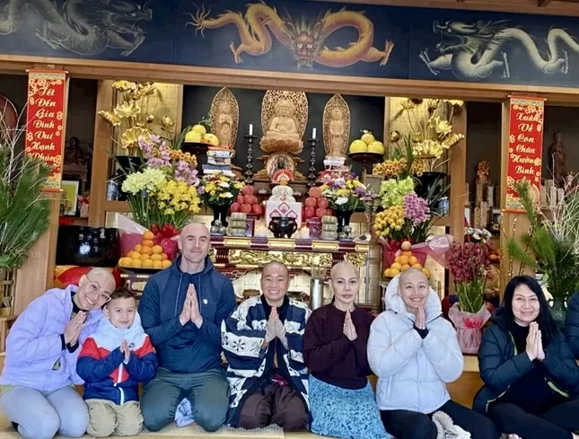 Không khí vui Tết cổ truyền ở chùa Đại Ân Không khí vui Tết cổ truyền ở chùa Đại Ân