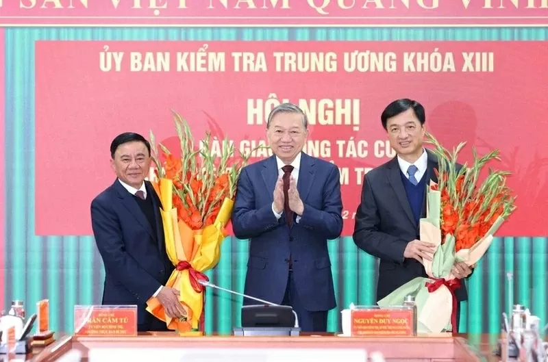 Tổng Bí thư Tô Lâm dự Hội nghị bàn giao công tác của Chủ nhiệm Ủy ban Kiểm tra Trung ương