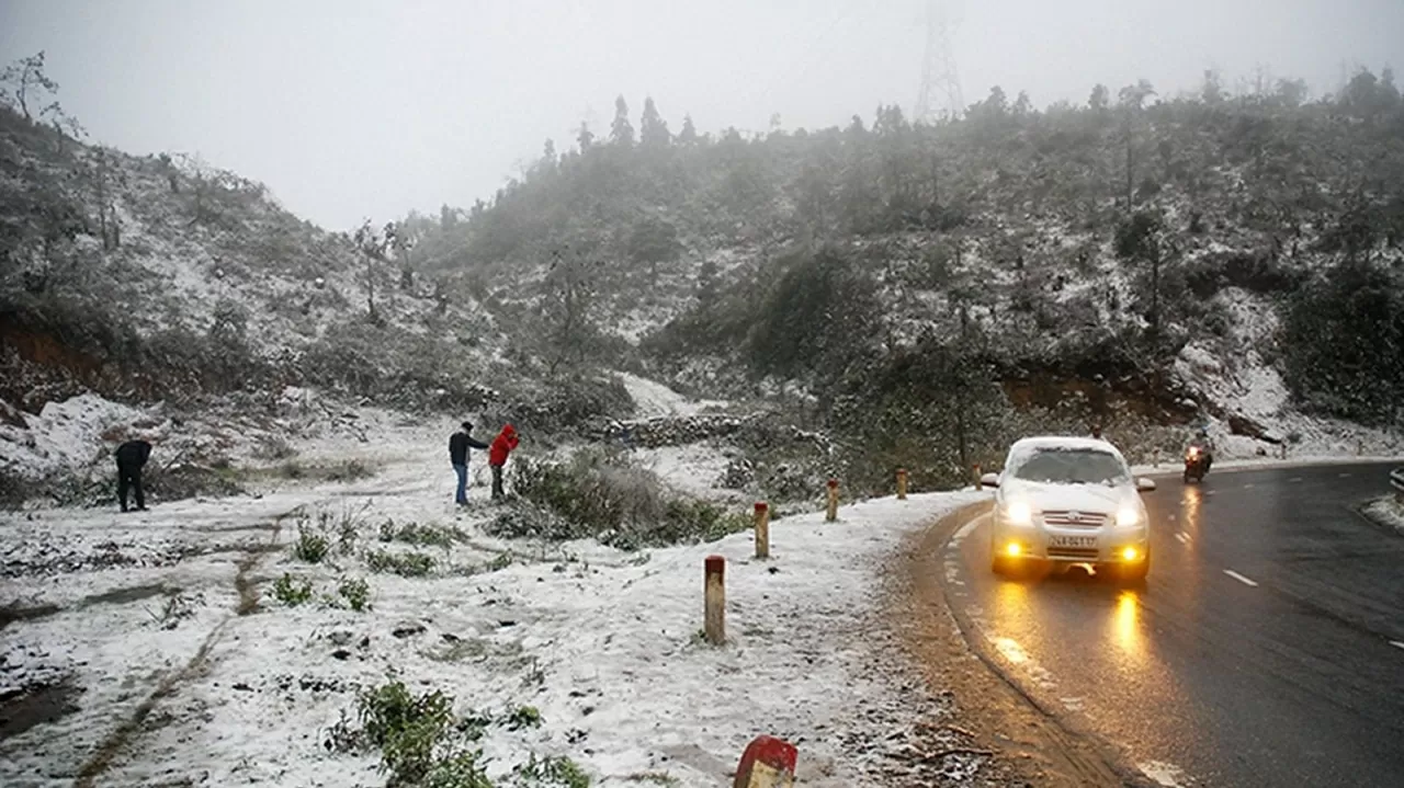 Theo dự báo của Trung tâm Dự báo Khí tượng thuỷ văn Quốc gia, Bắc Bộ trời rét đậm, rét hại, vùng núi cao có khả năng xảy ra mưa tuyết và băng giá. (Nguồn: VGP News)