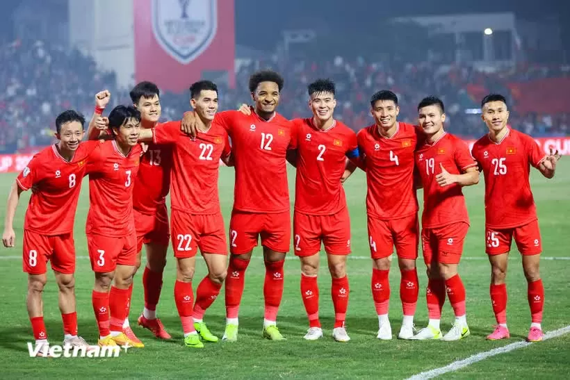 Đội tuyển Việt Nam dự kiến đá giao hữu với Đội tuyển Campuchia dịp FIFA Days tháng 3/2025. (Ảnh: Hoài Nam/Vietnam+) Đội tuyển Việt Nam dự kiến đá giao hữu với Đội tuyển Campuchia dịp FIFA Days tháng 3/2025. (Ảnh: Hoài Nam/Vietnam+)