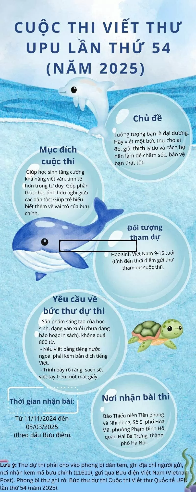 Bài mẫu viết thư UPU lần thứ 54: Gửi cô bé nhặt rác trên bãi biển Bài mẫu viết thư UPU lần thứ 54: Gửi cô bé nhặt rác trên bãi biển