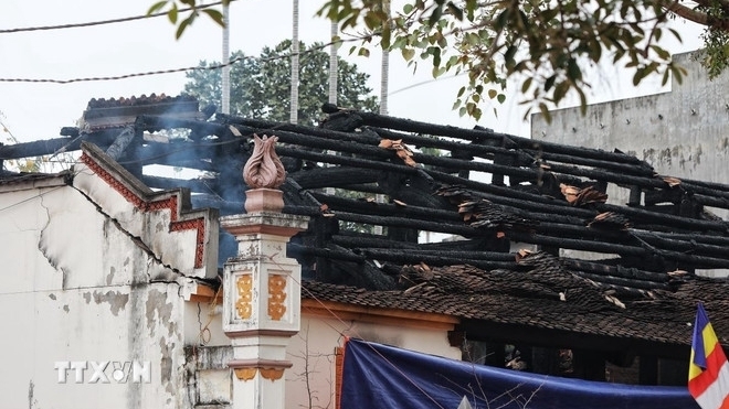 Cháy chùa vẽ, công trình 300 năm tuổi ở Bắc Giang