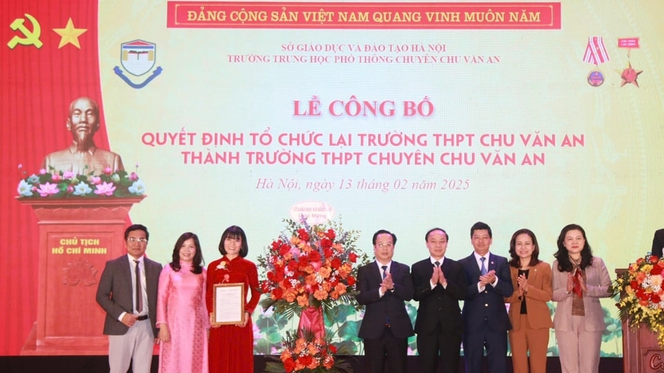 Hà Nội: Trường THPT Chu Văn An trở thành trường chuyên