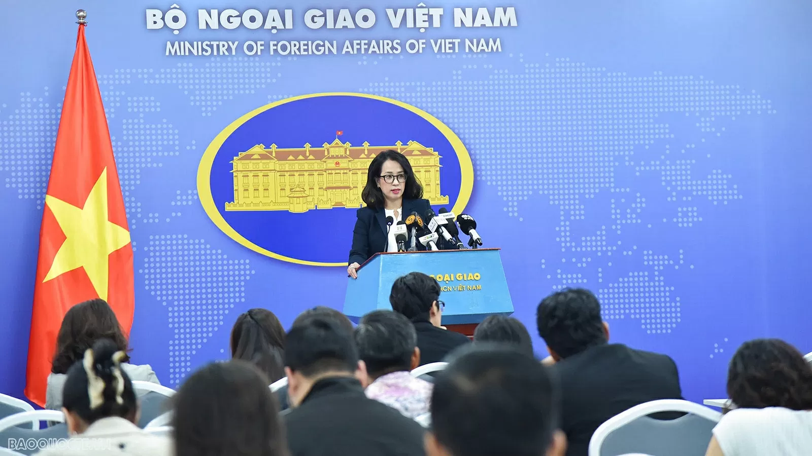 Người Phát ngôn Bộ Ngoại giao Việt Nam Phạm Thu Hằng nêu rõ Việt Nam mong muốn cùng Hoa Kỳ tiếp tục triển khai thực chất, hiệu quả các hoạt động hợp tác của USAID. (Ảnh: Anh Sơn) Người Phát ngôn Bộ Ngoại giao Việt Nam Phạm Thu Hằng nêu rõ Việt Nam mong muốn cùng Hoa Kỳ tiếp tục triển khai thực chất, hiệu quả các hoạt động hợp tác của USAID. (Ảnh: Anh Sơn)