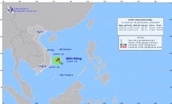Áp thấp nhiệt đới sắp suy yếu thành vùng áp thấp trên vùng biển ngoài khơi Bình Định - Phú Yên