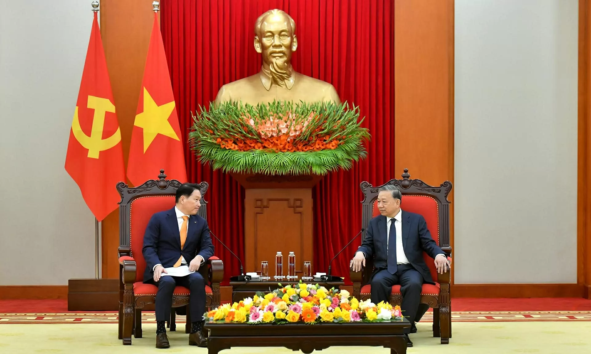 Tổng Bí thư Tô Lâm tiếp Chủ tịch Tập đoàn SK, Hàn Quốc Tổng Bí thư Tô Lâm tiếp Chủ tịch Tập đoàn SK, Hàn Quốc