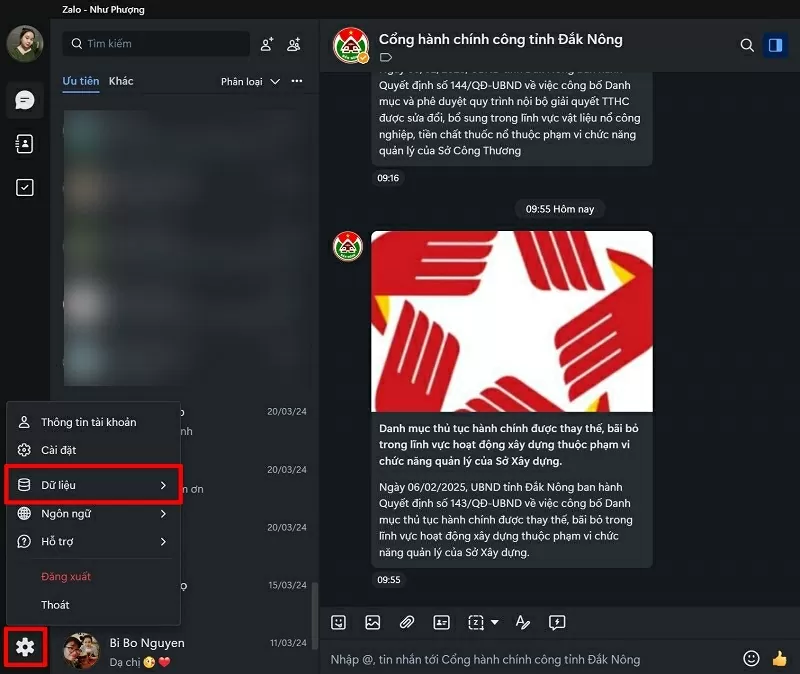 Cách dọn dẹp bộ nhớ Zalo trên máy tính đơn giản, hiệu quả Cách dọn dẹp bộ nhớ Zalo trên máy tính đơn giản, hiệu quả