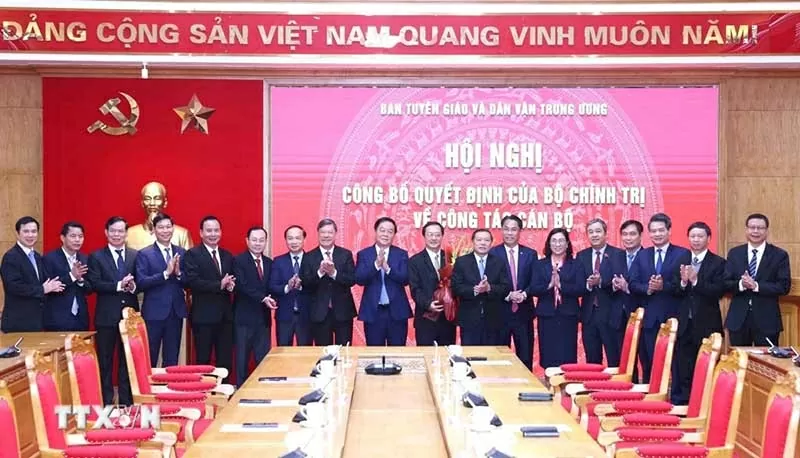 Ông Huỳnh Thành Đạt giữ chức Phó Trưởng ban Tuyên giáo và Dân vận Trung ương