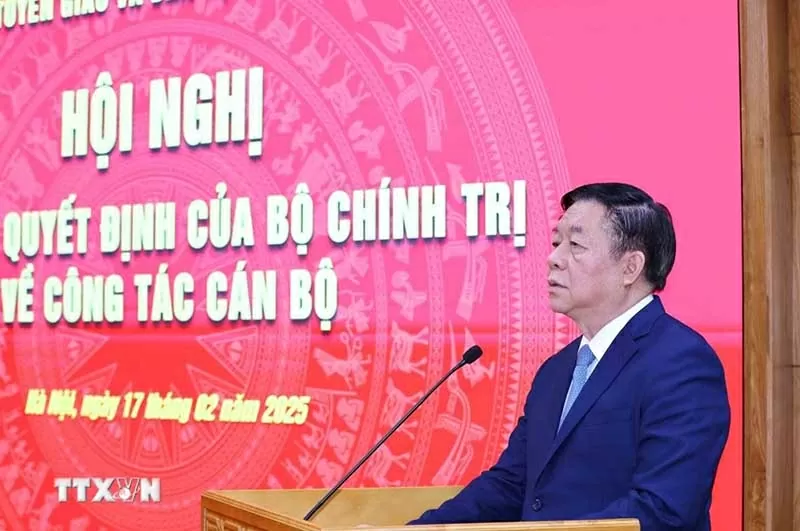 Ông Huỳnh Thành Đạt giữ chức Phó Trưởng ban Tuyên giáo và Dân vận Trung ương