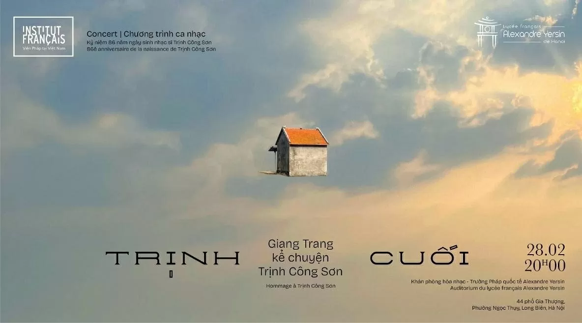 Đêm nhạc kỷ niệm 86 năm ngày sinh của nhạc sĩ Trịnh Công Sơn Đêm nhạc kỷ niệm 86 năm ngày sinh của nhạc sĩ Trịnh Công Sơn