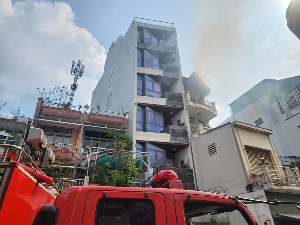 Cháy nhà 4 tầng cho thuê trọ tại TP. Hồ Chí Minh