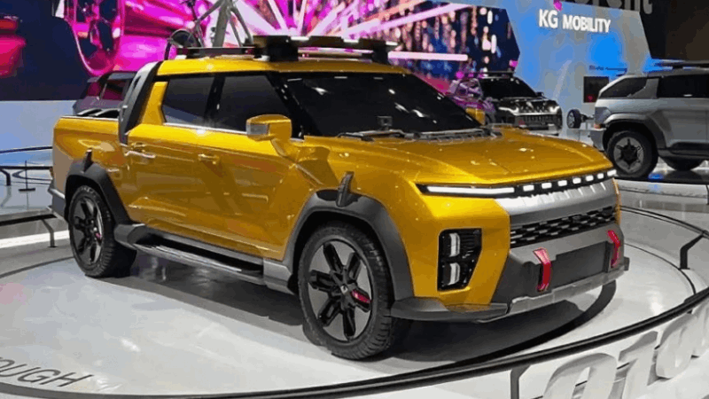 KG Mobility ra mắt bán tải điện Musso EV đầu tiên tại Hàn Quốc