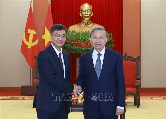 Tổng Bí thư Tô Lâm tiếp Bí thư Quảng Tây, Trung Quốc Trần Cương Tổng Bí thư Tô Lâm tiếp Bí thư Quảng Tây, Trung Quốc Trần Cương