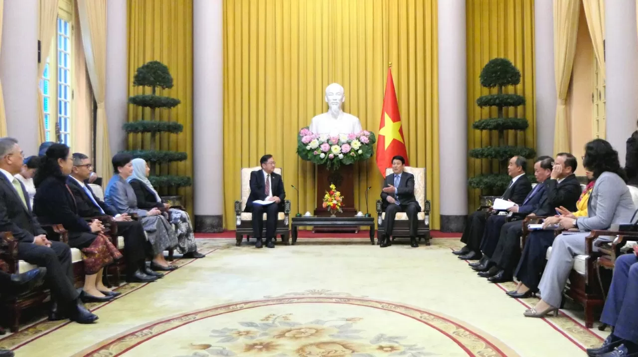 Chủ tịch nước Lương Cường tiếp Đại sứ, Đại biện các nước ASEAN và Timor-Leste