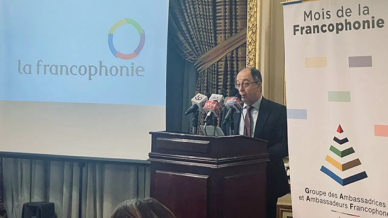 Đại sứ Li-băng tại Ai Cập kiêm Chủ tịch đương nhiệm GAAF phát biểu tại Lễ khai mạc