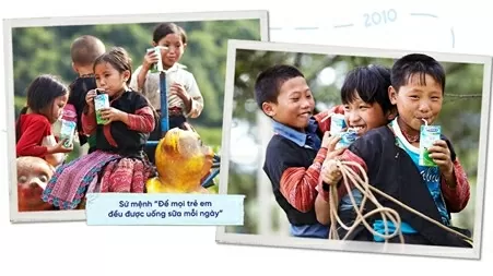 Vinamilk thực hiện sứ mệnh “Để mọi trẻ em Việt Nam được uống sữa mỗi ngày”. (Nguồn: Tuổi trẻ) Vinamilk thực hiện sứ mệnh “Để mọi trẻ em Việt Nam được uống sữa mỗi ngày”. (Nguồn: Tuổi trẻ)