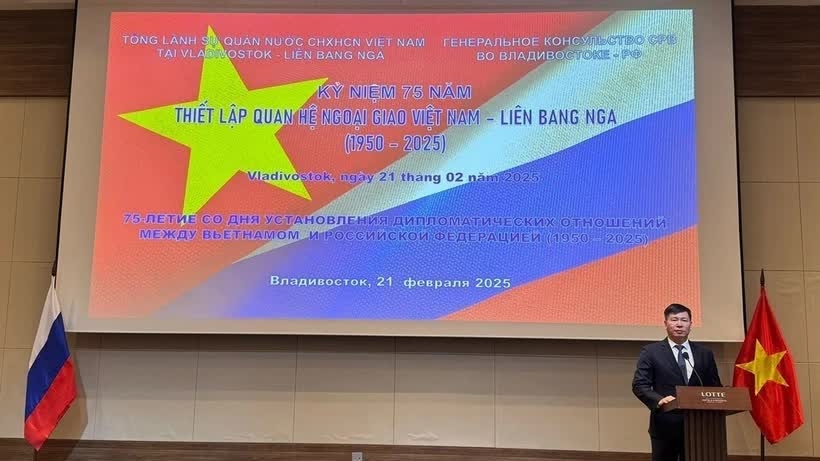 Tổng lãnh sự quán Việt Nam tại Vladivostok kỷ niệm 75 năm thiết lập quan hệ ngoại giao Việt Nam-Liên bang Nga