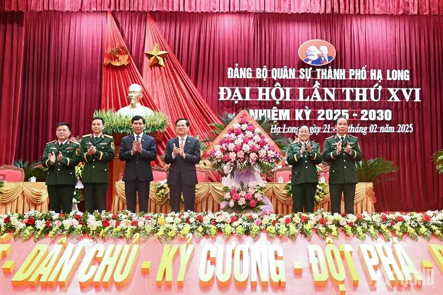 Tổ chức Đại hội Đảng bộ Quân sự TP Hạ Long, Quảng Ninh lần thứ XVI, nhiệm kỳ 2025-2030 Tổ chức Đại hội Đảng bộ Quân sự TP Hạ Long, Quảng Ninh lần thứ XVI, nhiệm kỳ 2025-2030