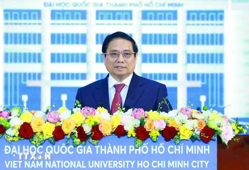 Thủ tướng Phạm Minh Chính dự Lễ kỷ niệm 30 năm thành lập Đại học Quốc gia Thành phố Hồ Chí Minh.