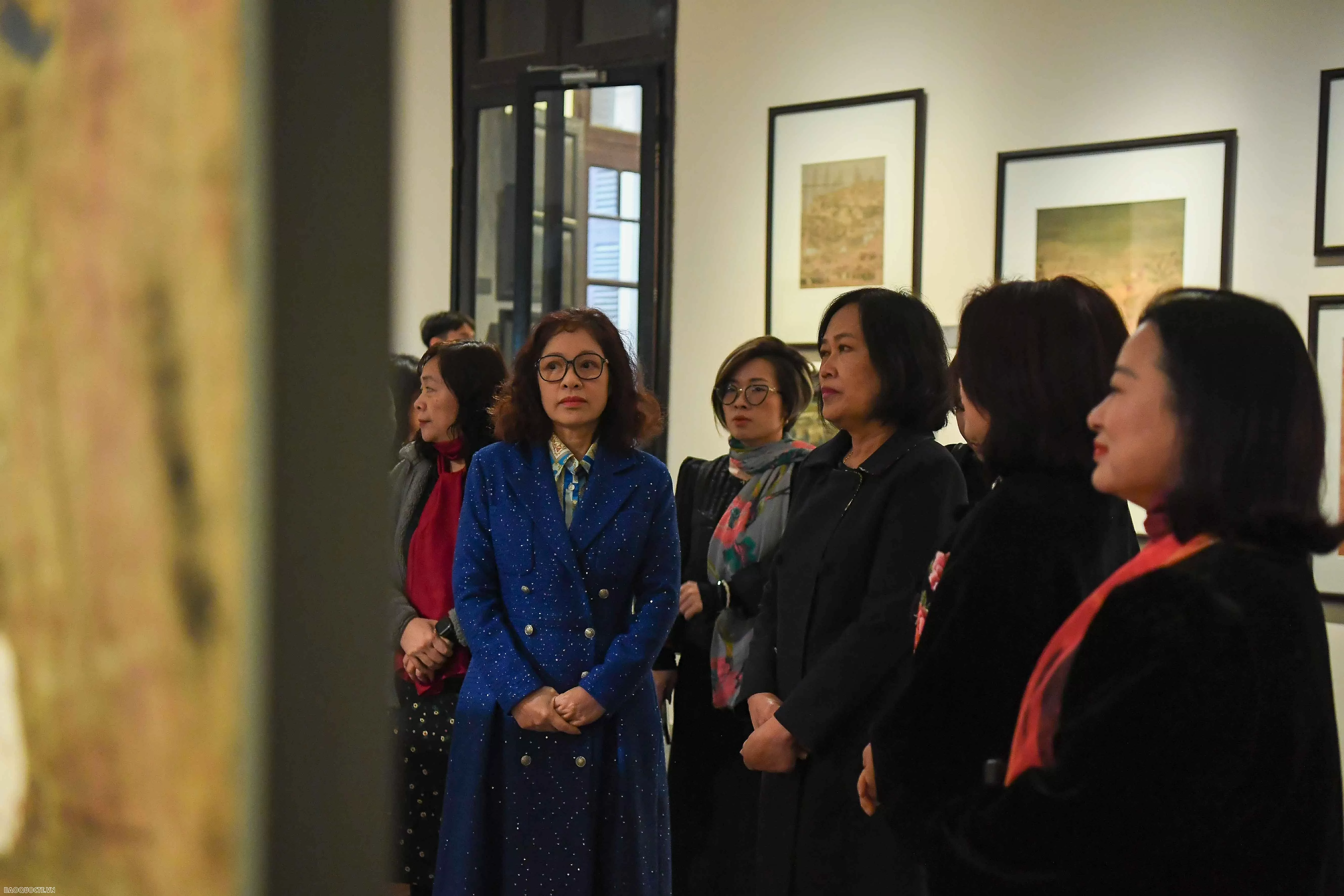 Phu nhân Bộ trưởng Ngoại giao Việt Nam và Thái Lan tham quan Bảo tàng Mỹ thuật