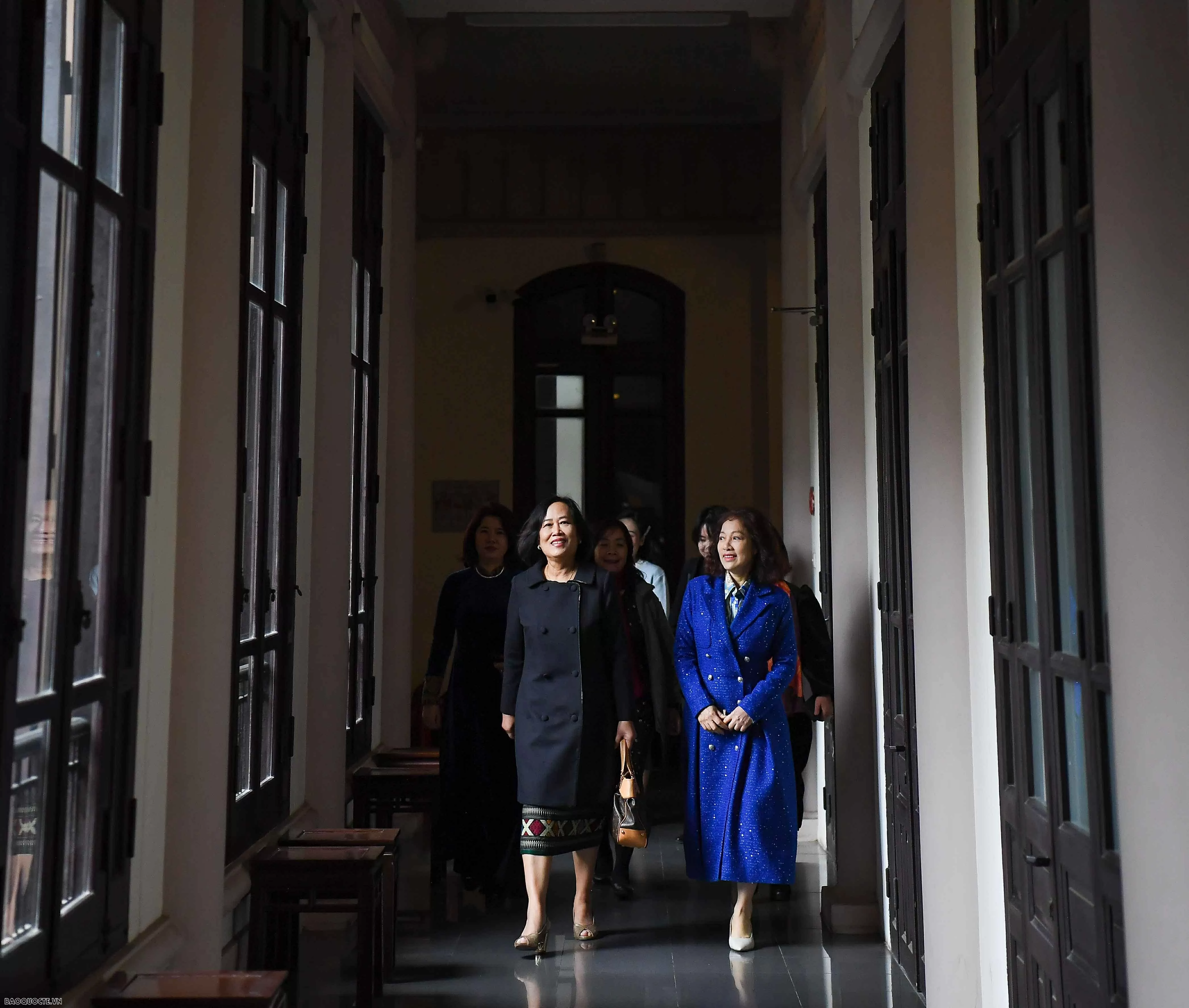 Phu nhân Bộ trưởng Ngoại giao Việt Nam và Thái Lan tham quan Bảo tàng Mỹ thuật