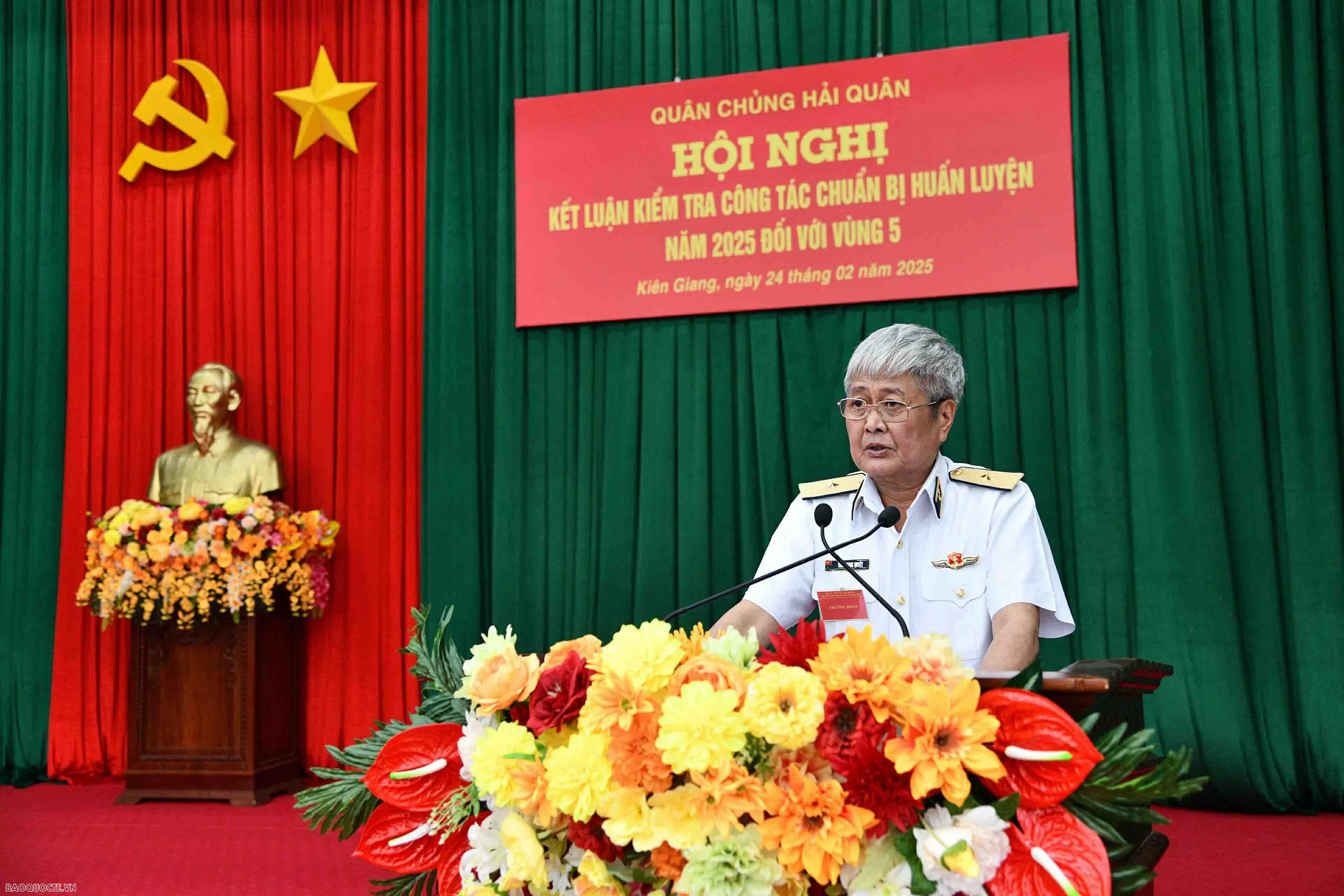 Kiểm tra công tác chuẩn bị huấn luyện tại Vùng 5 Hải quân, ngày 24/2/2025. (Ảnh: Kiên Định) Kiểm tra công tác chuẩn bị huấn luyện tại Vùng 5 Hải quân, ngày 24/2/2025. (Ảnh: Kiên Định)