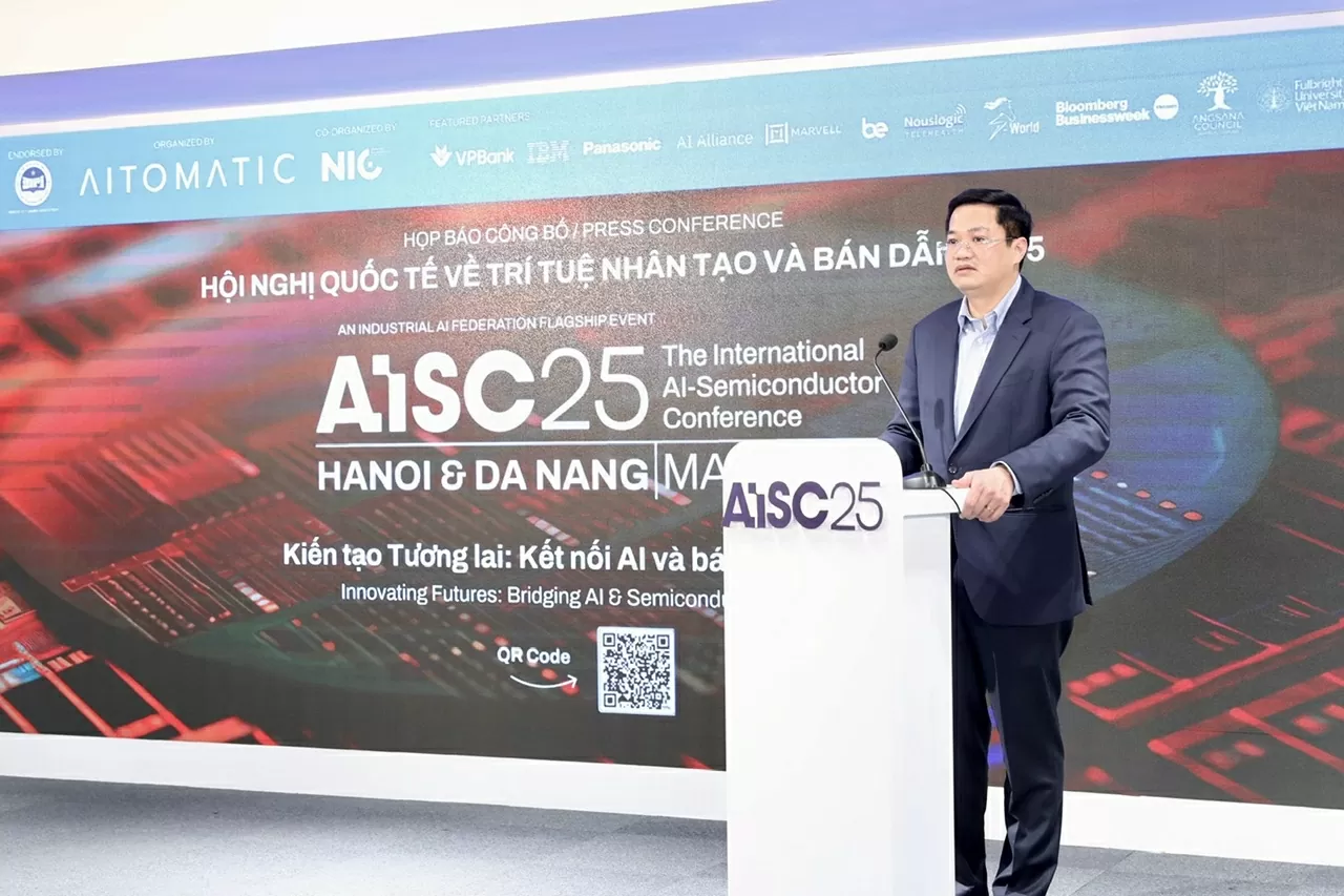 Việt Nam đăng cai Hội nghị quốc tế về 'Trí tuệ nhân tạo và bán dẫn 2025', quy tụ nhiều chuyên gia, doanh nghiệp có tầm ảnh hưởng Việt Nam đăng cai Hội nghị quốc tế về 'Trí tuệ nhân tạo và bán dẫn 2025', quy tụ nhiều chuyên gia, doanh nghiệp có tầm ảnh hưởng