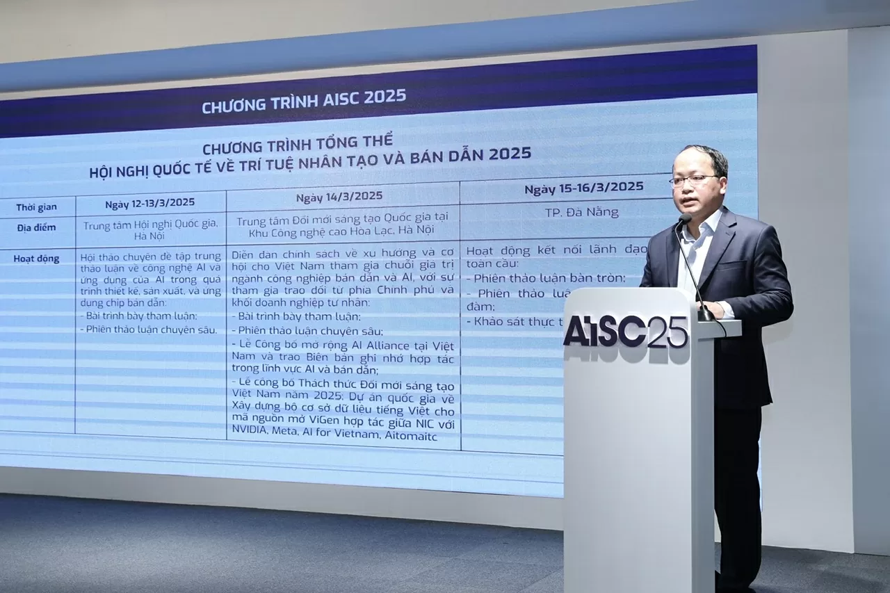 Việt Nam đăng cai Hội nghị quốc tế về 'Trí tuệ nhân tạo và bán dẫn 2025', quy tụ nhiều chuyên gia, doanh nghiệp có tầm ảnh hưởng Việt Nam đăng cai Hội nghị quốc tế về 'Trí tuệ nhân tạo và bán dẫn 2025', quy tụ nhiều chuyên gia, doanh nghiệp có tầm ảnh hưởng