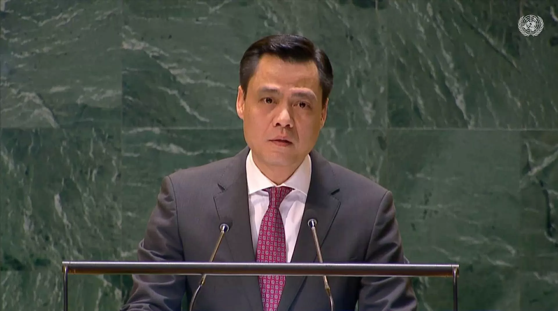 Đại sứ Đặng Hoàng Giang phát biểu tại Phiên họp khẩn cấp đặc biệt về tình hình Ukraine.