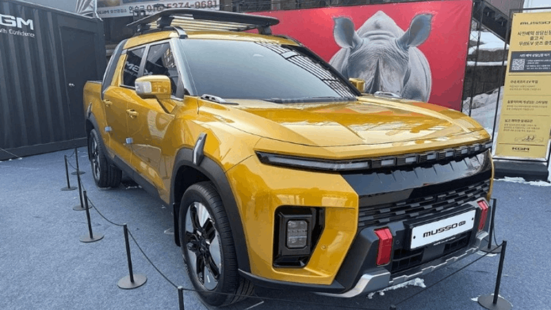 KGM Mobility ra mắt xe bán tải điện Musso EV tại Hàn Quốc, có giá từ 855 triệu đồng