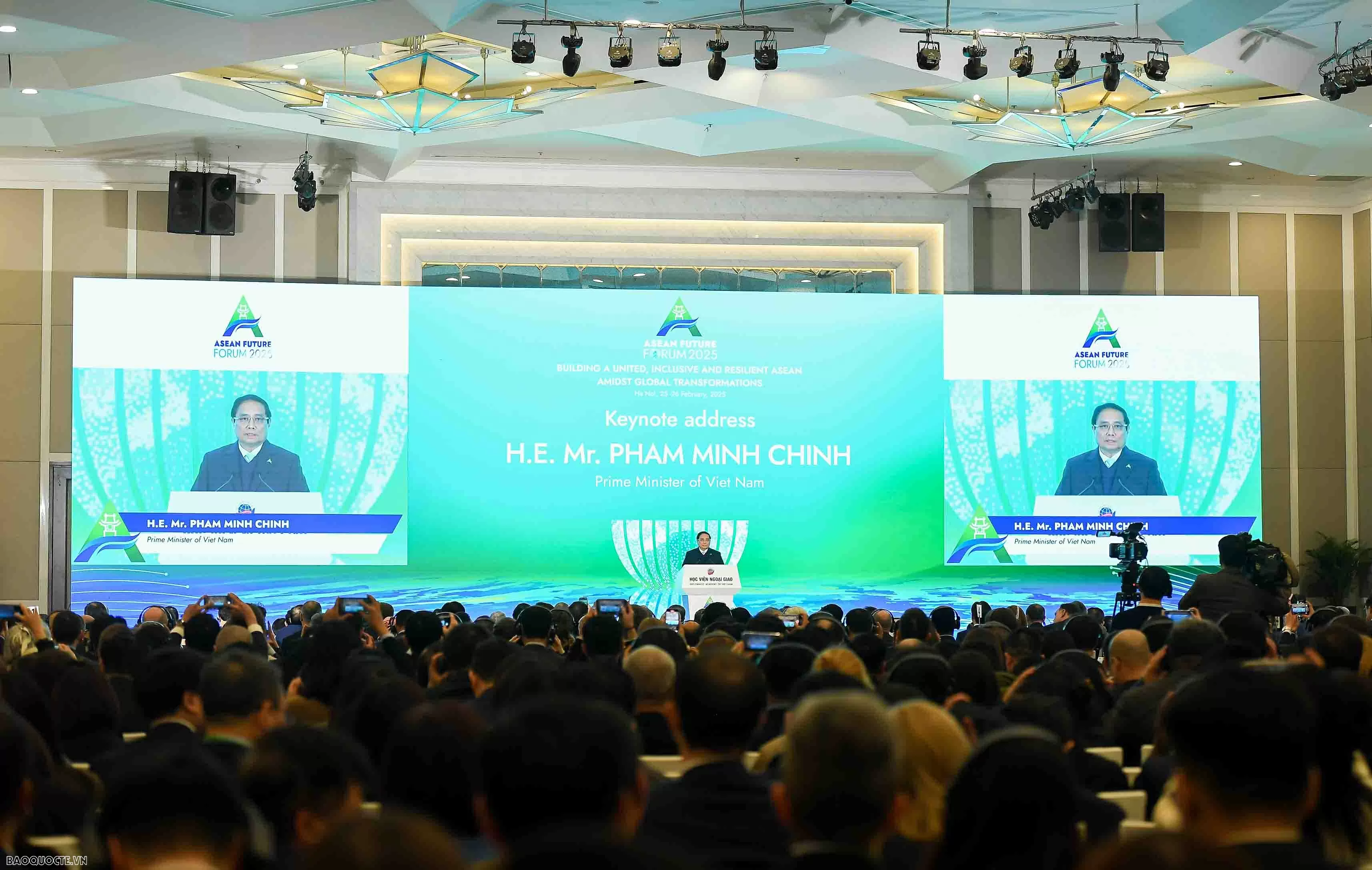 undefined Khai mạc Diễn đàn tương lai ASEAN, ngày 25/2/2025. Thủ tướng Phạm Minh Chính dự và phát biểu tại Diễn đàn. (Ảnh: Nguyễn Hồng)