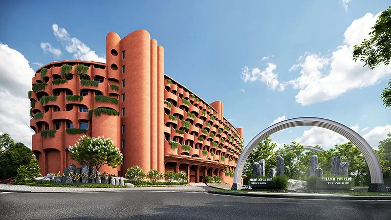 Phối cảnh Tổ hợp khách sạn & Trung tâm hội nghị The Coffee Boutique - Công trình kiến trúc độc bản đầu tiên và duy nhất chuẩn 5 sao quốc tế, hiện đại bậc nhất tại Buôn Ma Thuột và toàn vùng Tây Nguyên. Phối cảnh Tổ hợp khách sạn & Trung tâm hội nghị The Coffee Boutique - Công trình kiến trúc độc bản đầu tiên và duy nhất chuẩn 5 sao quốc tế, hiện đại bậc nhất tại Buôn Ma Thuột và toàn vùng Tây Nguyên.