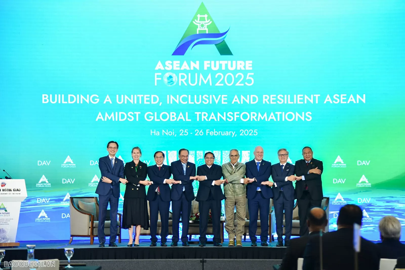 Ngày 26/2, Phiên toàn thể cấp cao ASEAN Future 2025. (Ảnh: Tuấn Anh) Ngày 26/2, Phiên toàn thể cấp cao ASEAN Future 2025. (Ảnh: Tuấn Anh)