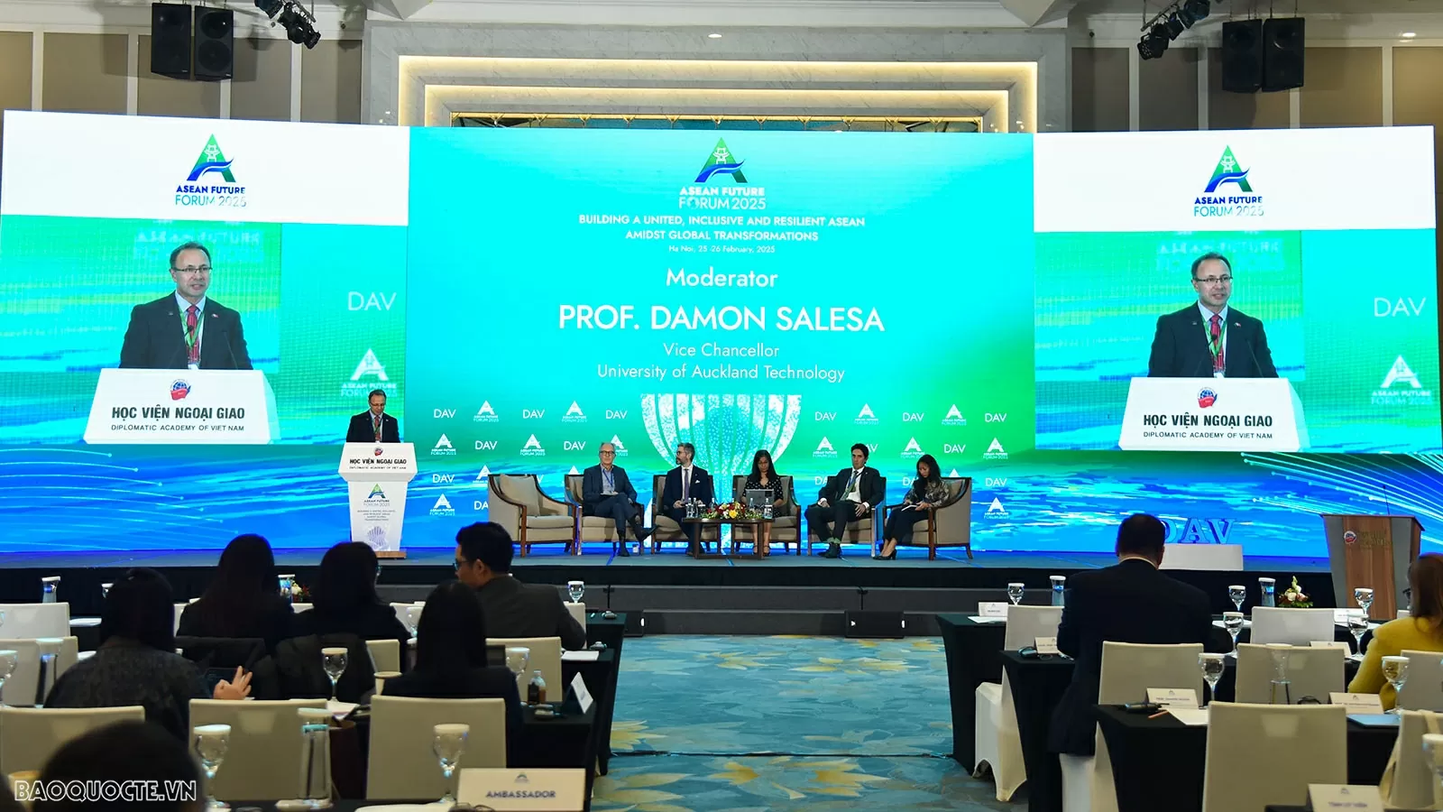 Chiều ngày 26/2, Phiên toàn thể thứ tư: “Quản trị các công nghệ mới nổi nhằm đảm bảo an ninh toàn diện” ASEAN Future 2025. (Ảnh: Tuấn Anh)