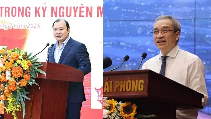 Ông Lê Hải Bình (trái) và ông Phan Tâm được bổ nhiệm giữ chức Thứ trưởng Bộ Văn hóa, Thể thao và Du lịch. (Nguồn: TTXVN)