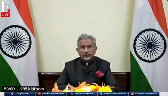 Ngoại trưởng Ấn Độ S. Jaishankar đã phát biểu tại phiên họp thứ 58 của Hội đồng Nhân quyền Liên hợp quốc (UNHRC). (Nguồn: FirstPost) Ngoại trưởng Ấn Độ S. Jaishankar đã phát biểu tại phiên họp thứ 58 của Hội đồng Nhân quyền Liên hợp quốc (UNHRC). (Nguồn: FirstPost)