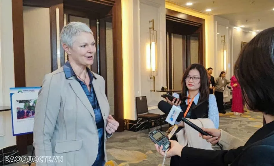 Đại sứ Na Uy tại Việt Nam Hilde Solbakken. (Ảnh: Ngọc Anh)